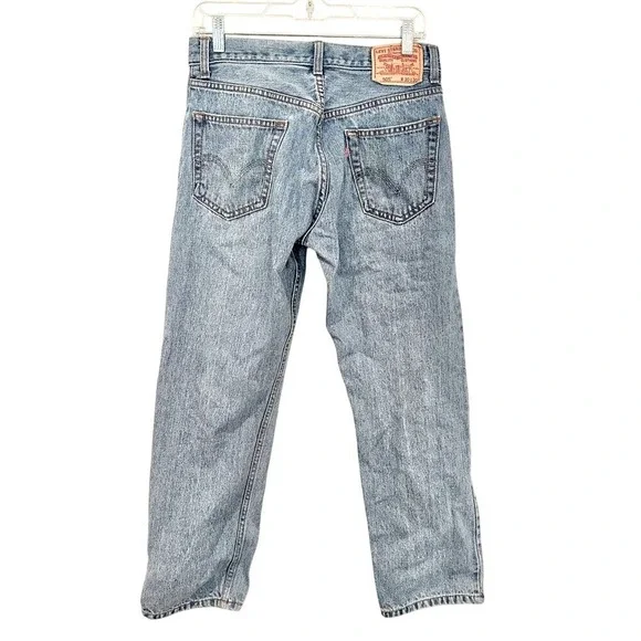 Levi's 505 Regular Fit Denim Jeans Men's 30" x 30" Cotton Straight Leg Vintage - Picture 5 of 7